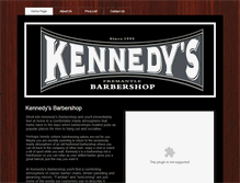 Tablet Screenshot of kennedysbarbershop.com.au